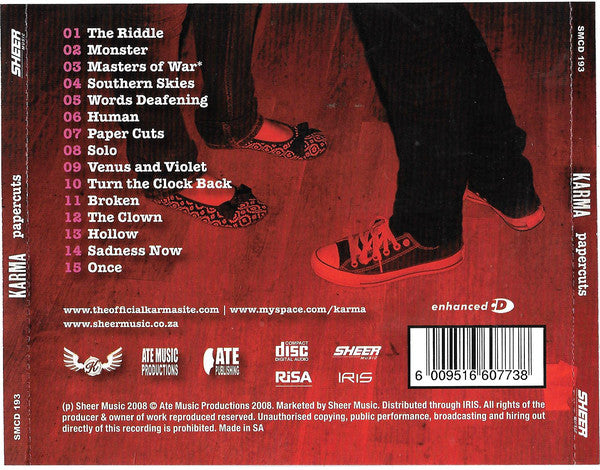 Karma-Ann Swanepoel : Papercuts (CD, Album, Enh)