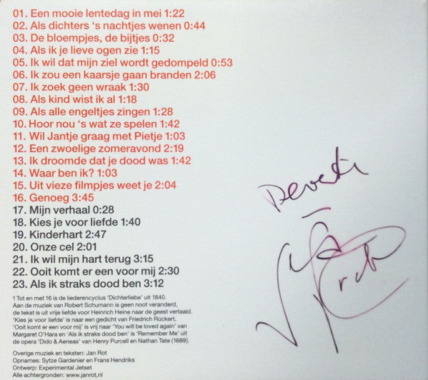 Jan Rot : Van Rot Los (CD, Album, Dig)