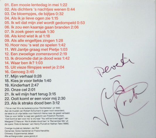 Jan Rot : Van Rot Los (CD, Album, Dig)