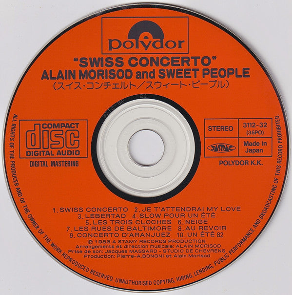 Alain Morisod And Sweet People : Swiss Concerto (CD, Album)