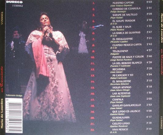 Maria De Lourdes : En Concierto (CD, Album)