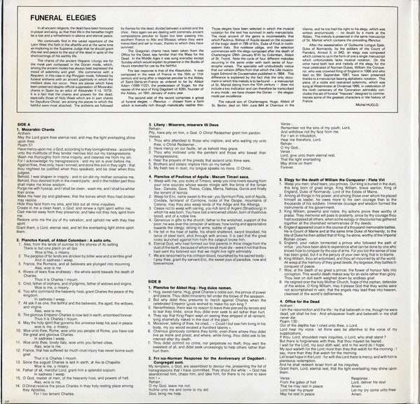 Deller Consort, Alfred Deller : Elegies Pour Les Rois Et Les Princes (LP, Album, Gat)
