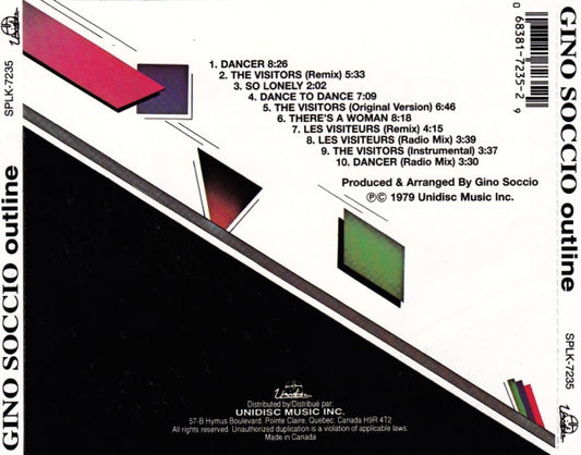 Gino Soccio : Outline (CD, Album, RE, RM)
