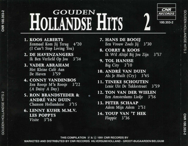 Various : Gouden Hollandse Hits 2 (CD, Comp)