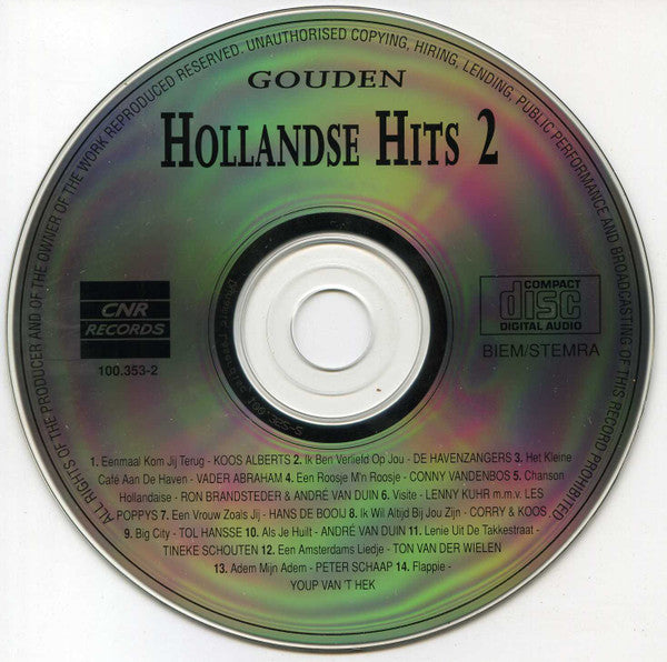 Various : Gouden Hollandse Hits 2 (CD, Comp)