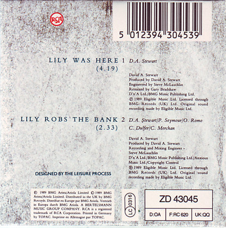 David A. Stewart Featuring Candy Dulfer : Lily Was Here (CD, Mini, Single)