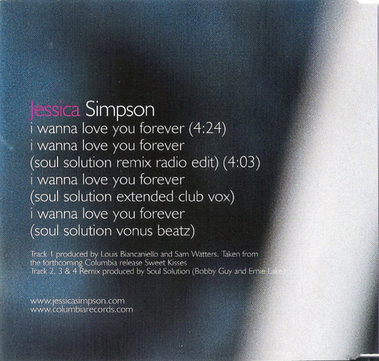 Jessica Simpson : I Wanna Love You Forever (CD, Maxi)