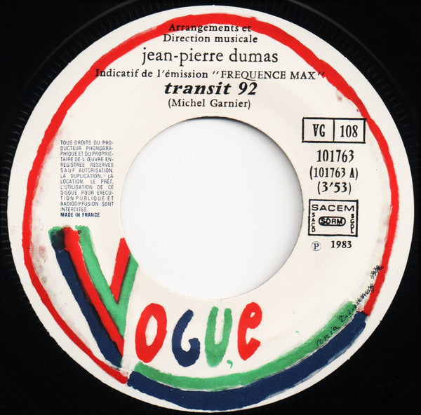 Jean-Pierre Dumas : "Fréquence Max" Indicatif De L'Émission De Max Meynier Sur RTL (7", Single)