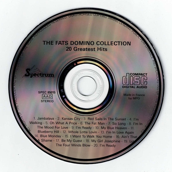 Fats Domino : The Fats Domino Collection - 20 Greatest Hits (CD, Comp)