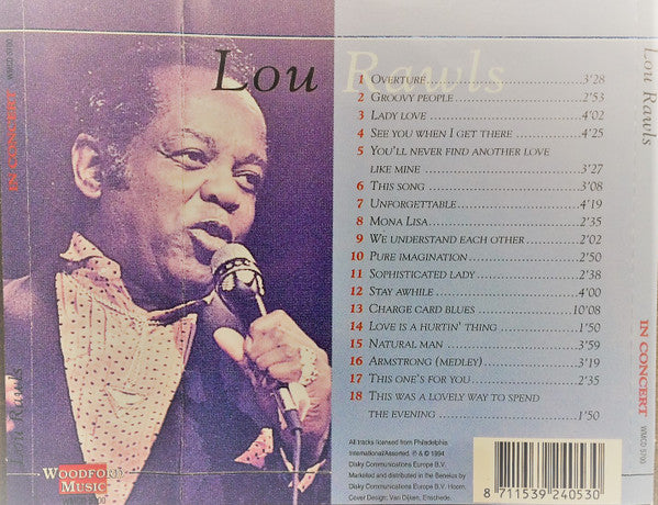 Lou Rawls : In Concert - You'll Never FInd Another Love Like Mine (CD, Comp)