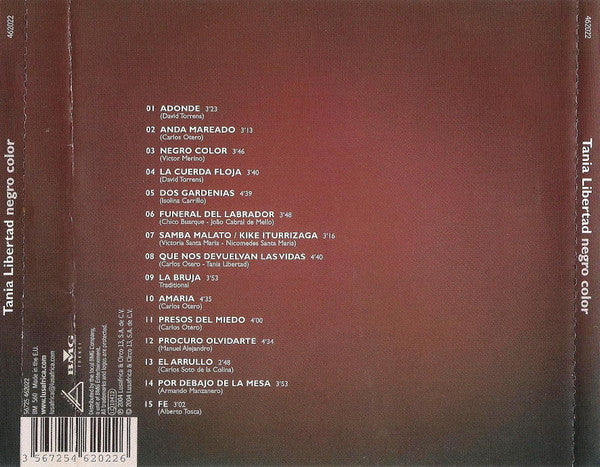Tania Libertad : Negro Color (CD, Album)