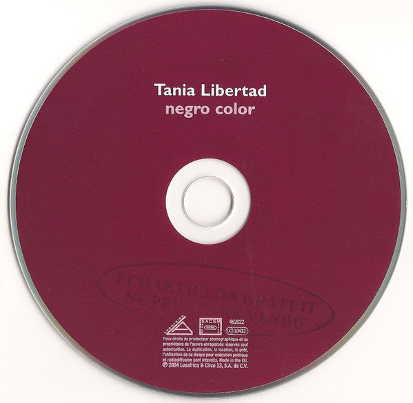 Tania Libertad : Negro Color (CD, Album)
