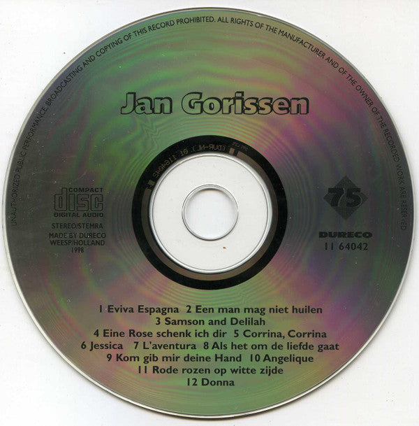 Jan Gorissen : Jan Gorissen (CD, Comp)