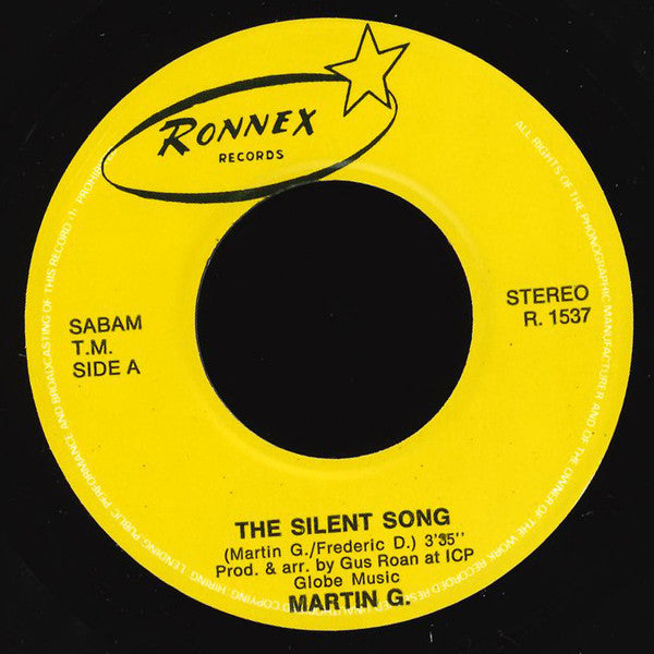Martin Gee : The Silent Song / The Silent Mix (7")