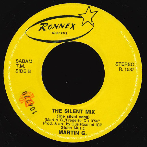Martin Gee : The Silent Song / The Silent Mix (7")
