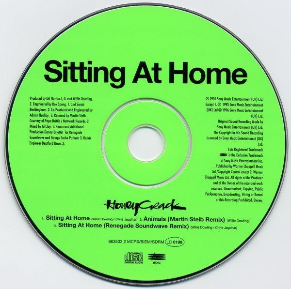 Honeycrack : Sitting At Home (CD, Single, CD1)