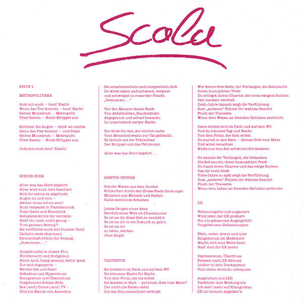 Scala 3 : Gefühl Und Härte (LP, Album)