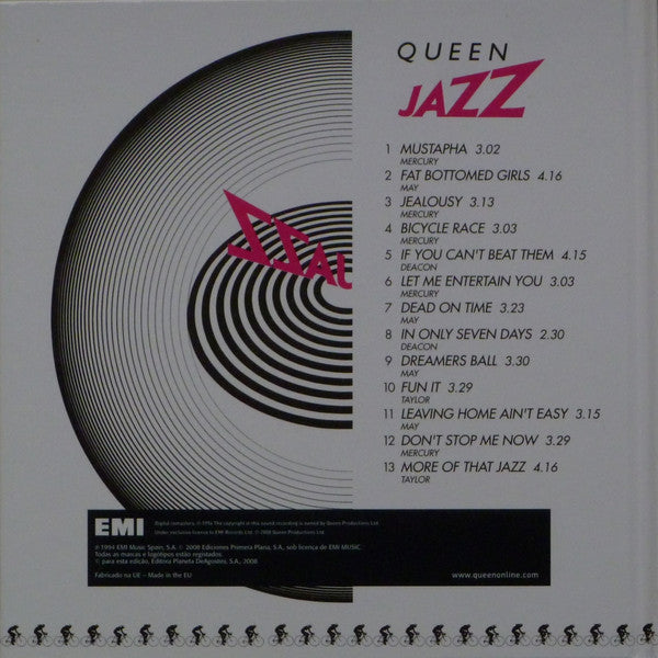 Queen : Jazz (CD, Album, Ltd, RE, RM, Boo)