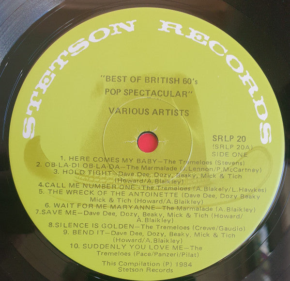 Various : Best Of British 60's Pop Spectacular (LP, Album, Comp)