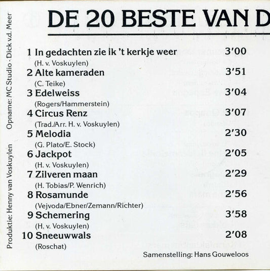De Kermisklanten : De 20 Beste Van De Kermisklanten 1 (CD)