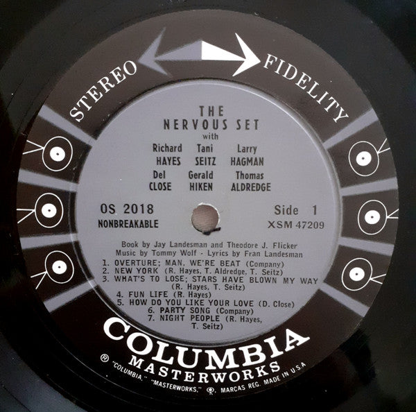 Tommy Wolf, Fran Landesman : The Nervous Set - The Original Broadway Cast (LP, Album)