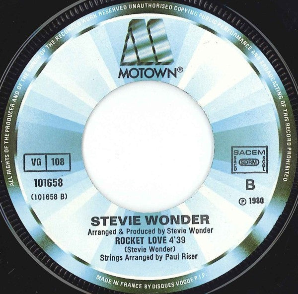 Stevie Wonder : Do I Do (7", Single)