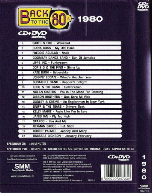 Various : Back To The 80's - (1980) (CD, Comp + DVD-V)