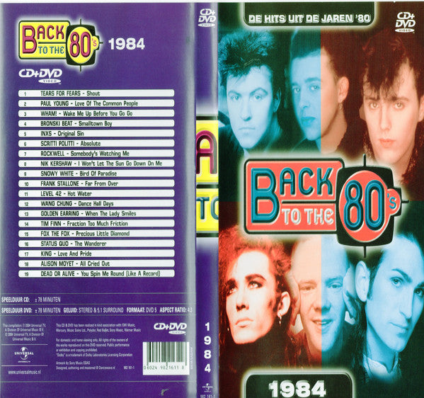 Various : Back To The 80's - (1984) (CD, Comp + DVD-V)