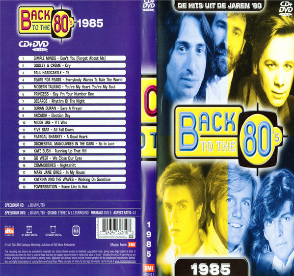 Various : Back To The 80's - (1985) (CD, Comp + DVD-V)