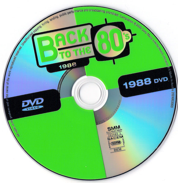 Various : Back To The 80's - (1988) (CD, Comp + DVD-V)