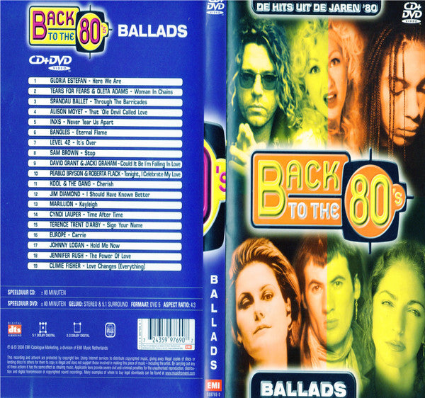 Various : Back To The 80's - (Ballads) (CD, Comp + DVD-V)