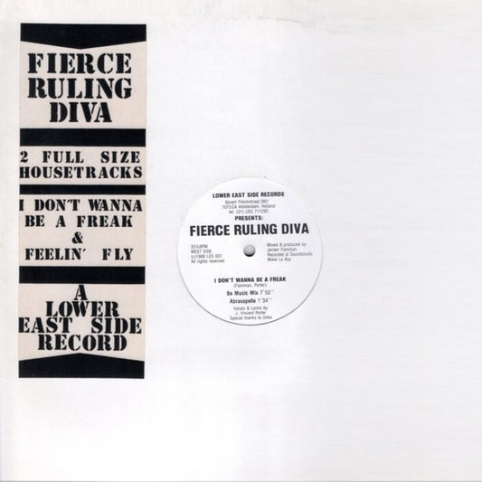 Fierce Ruling Diva : I Don't Wanna Be A Freak (12")