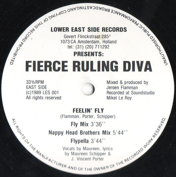 Fierce Ruling Diva : I Don't Wanna Be A Freak (12")