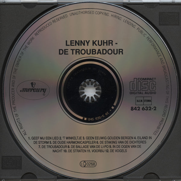 Lenny Kuhr : De Troubadour (CD, Album, RE, RM)