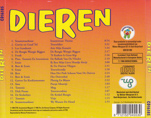 Sesamstraat : Dieren (CD, Album)