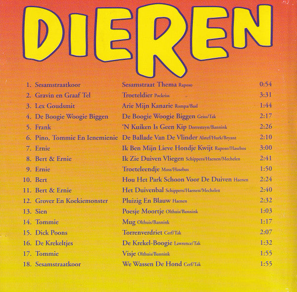 Sesamstraat : Dieren (CD, Album)