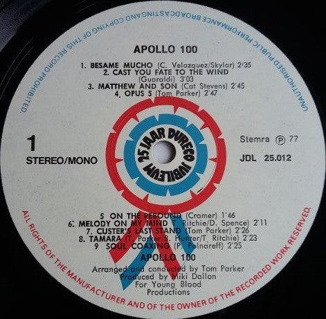 Apollo 100 : The Best Of Apollo 100 (LP, Comp)