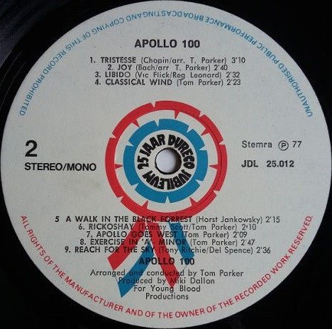 Apollo 100 : The Best Of Apollo 100 (LP, Comp)