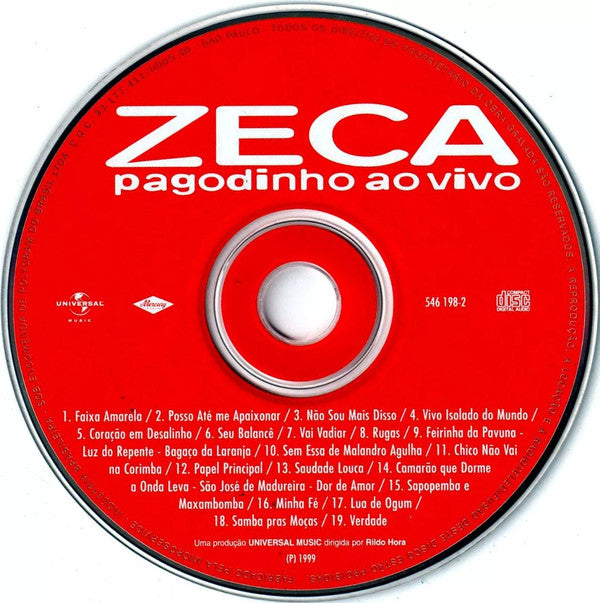 Zeca Pagodinho : Ao Vivo (CD, Album)