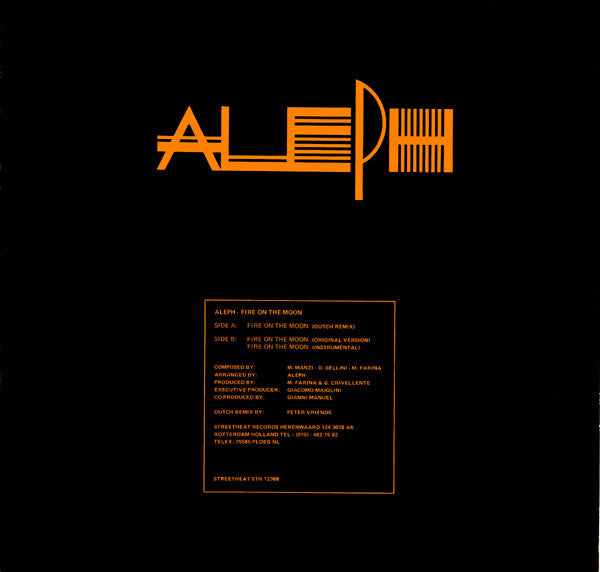 Aleph : Fire On The Moon (12", Bla)