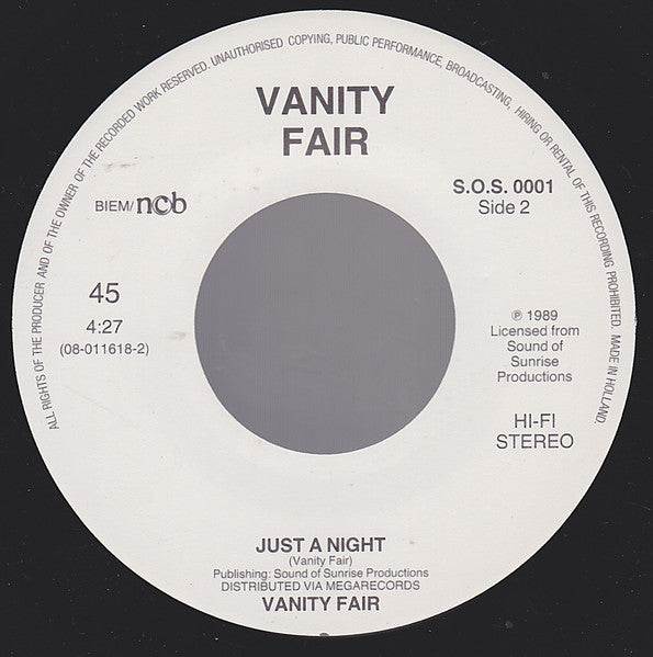 Vanity Fair (4) : Cherrie (7")