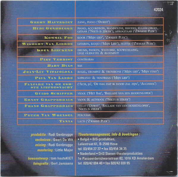 Geert Hautekiet : Dorst (CD)