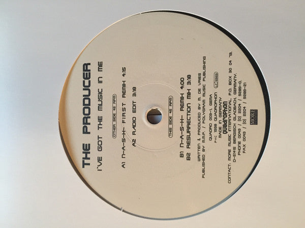 The Producer (3) : I've Got The Music In Me (12")