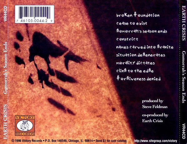 Earth Crisis : Gomorrah's Season Ends (CD, Album)