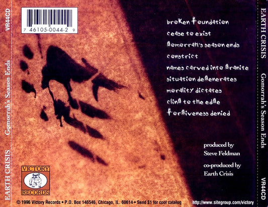 Earth Crisis : Gomorrah's Season Ends (CD, Album)