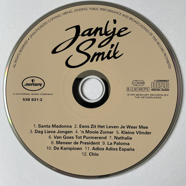 Jan Smit : Jantje Smit (CD, Album)