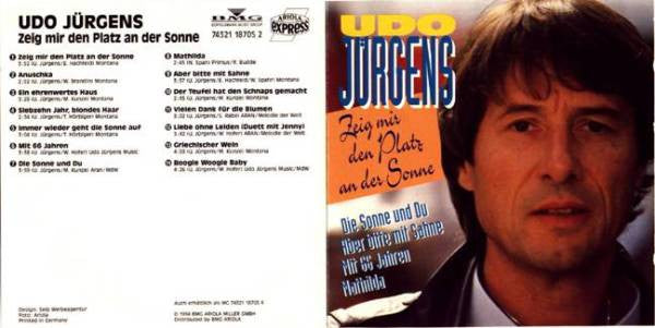 Udo Jürgens : Zeig Mir Den Platz An Der Sonne (CD, Comp)