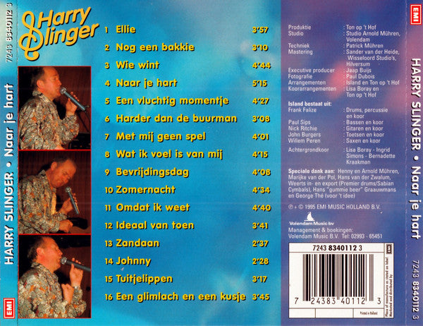 Harry Slinger : Naar Je Hart (CD, Album)