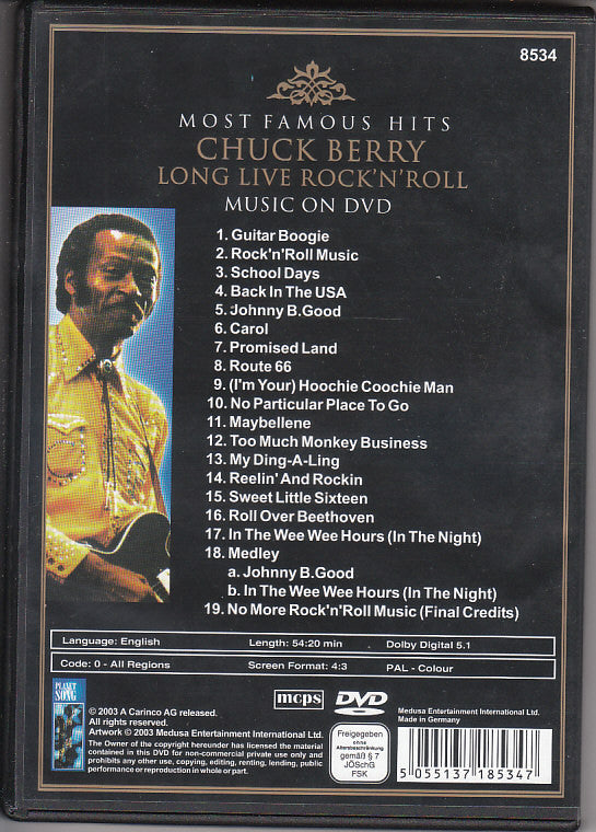 Chuck Berry : Chuck Berry - Long Live Rock'n Roll (DVD-V, PAL)