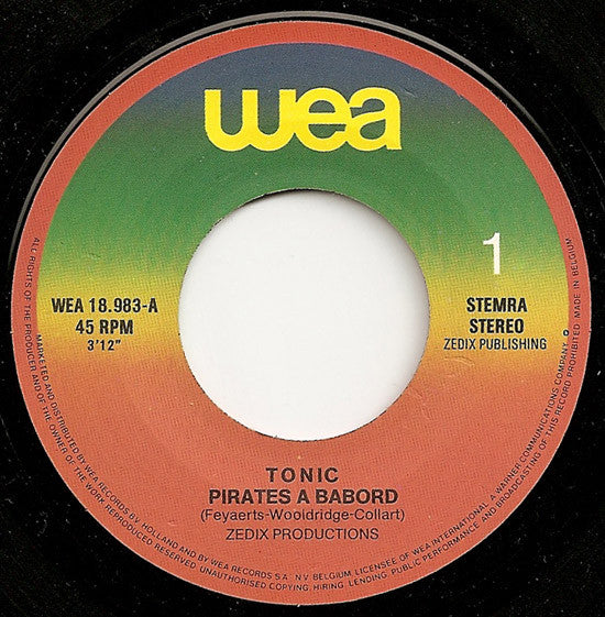 Tonic (6) : Pirates A Bâbord (7", Single)